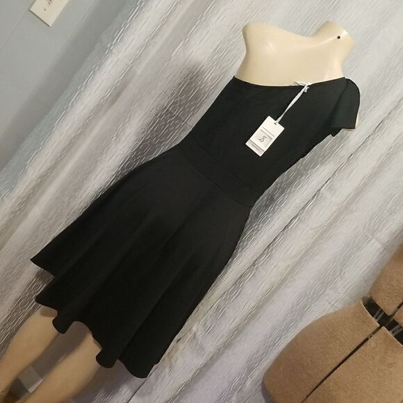 Jasambac Bow one shoulder A-line dress with pockets size LARGE - Picture 13 of 13